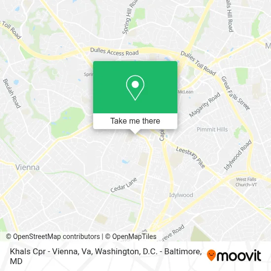 Khals Cpr - Vienna, Va map