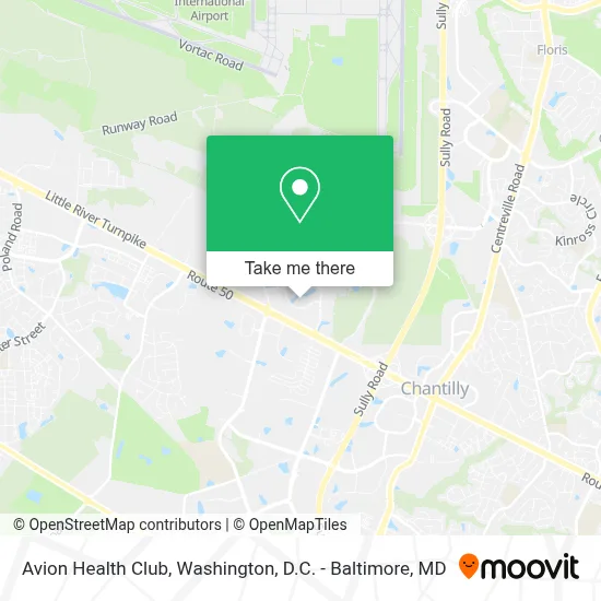 Avion Health Club map