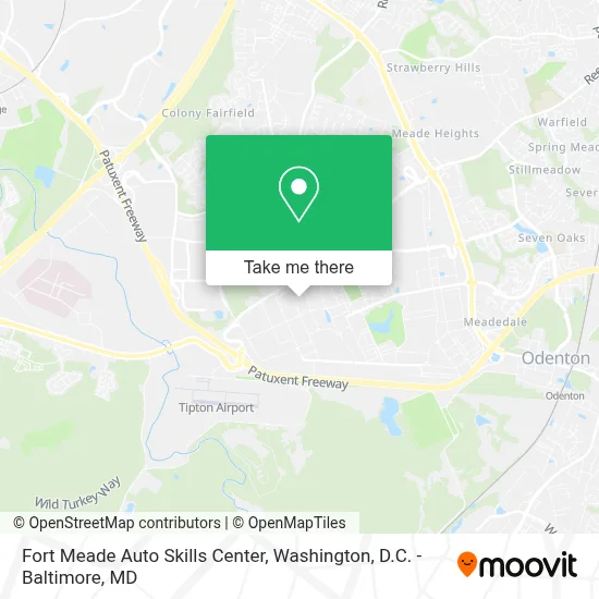 Fort Meade Auto Skills Center map