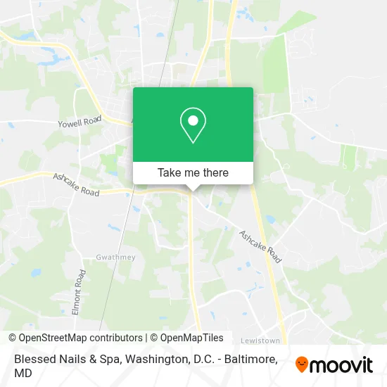 Blessed Nails & Spa map