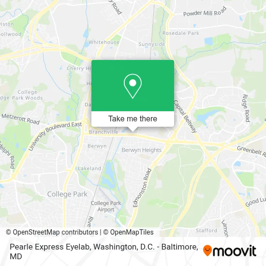 Pearle Express Eyelab map