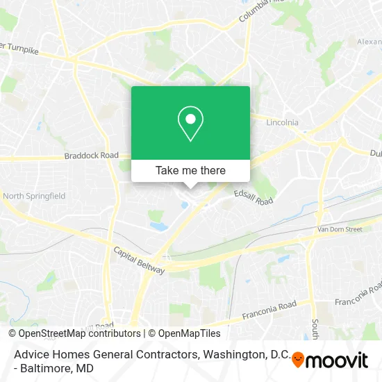 Advice Homes General Contractors map