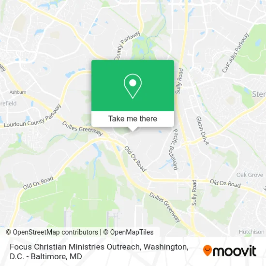 Focus Christian Ministries Outreach map