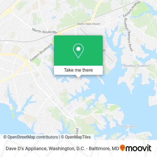 Dave D's Appliance map