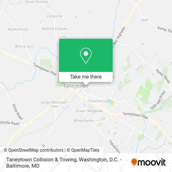 Taneytown Collision & Towing map
