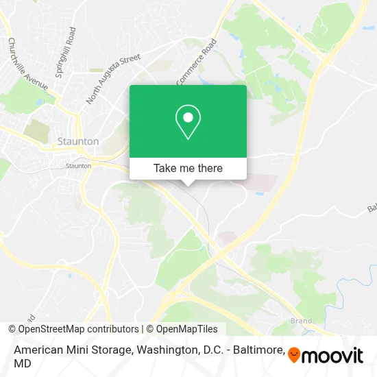 American Mini Storage map