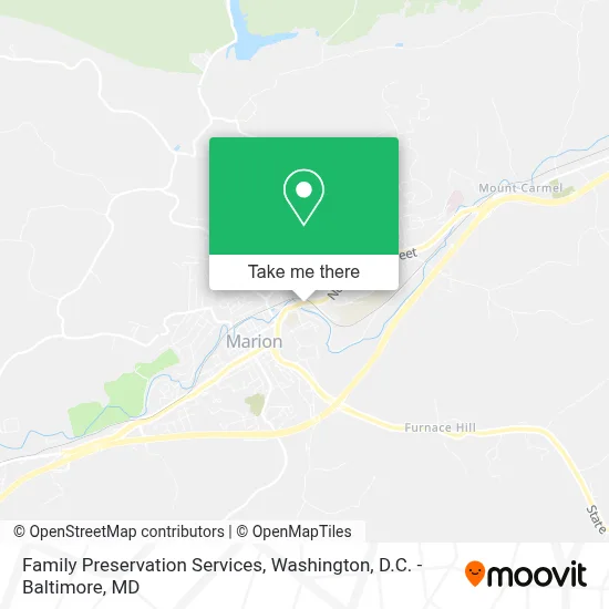 Family Preservation Services map