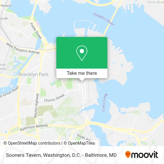 Sooners Tavern map