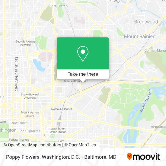 Poppy Flowers map