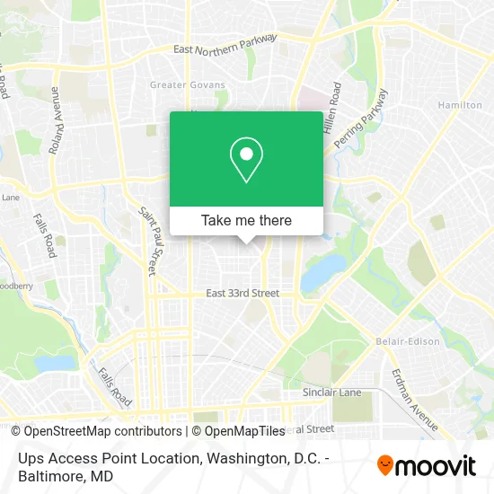 Ups Access Point Location map