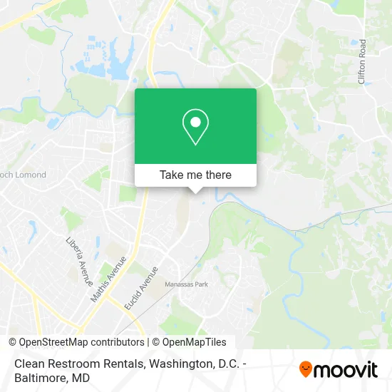 Clean Restroom Rentals map