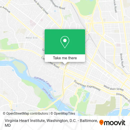 Virginia Heart Institute map