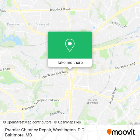Premier Chimney Repair map
