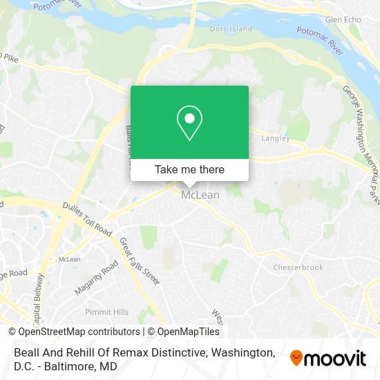 Beall And Rehill Of Remax Distinctive map