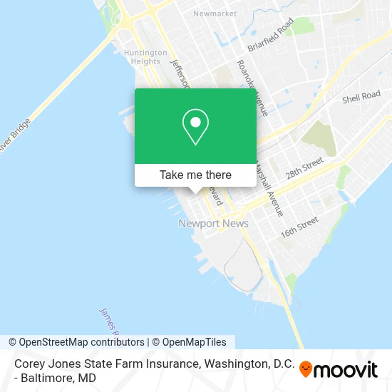 Corey Jones State Farm Insurance map