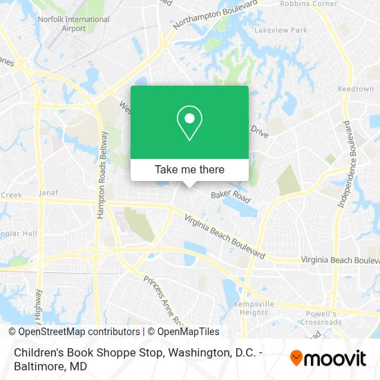 Children's Book Shoppe Stop map