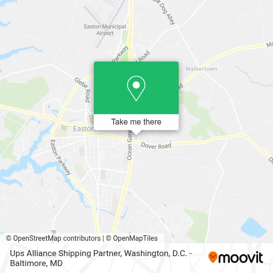 Ups Alliance Shipping Partner map