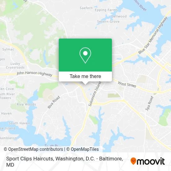 Sport Clips Haircuts map
