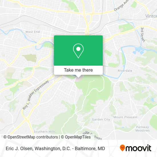 Eric J. Olsen map
