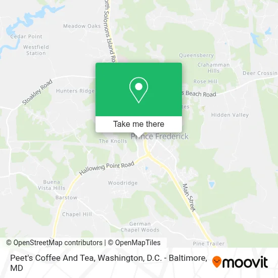 Peet's Coffee And Tea map