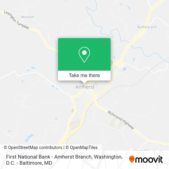 First National Bank - Amherst Branch map