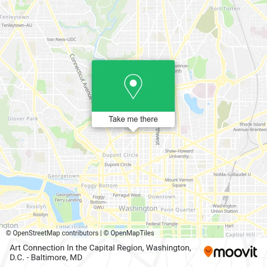 Art Connection In the Capital Region map