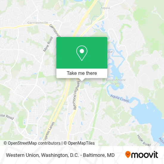 Western Union map