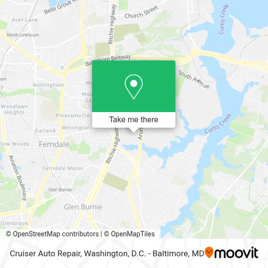 Cruiser Auto Repair map
