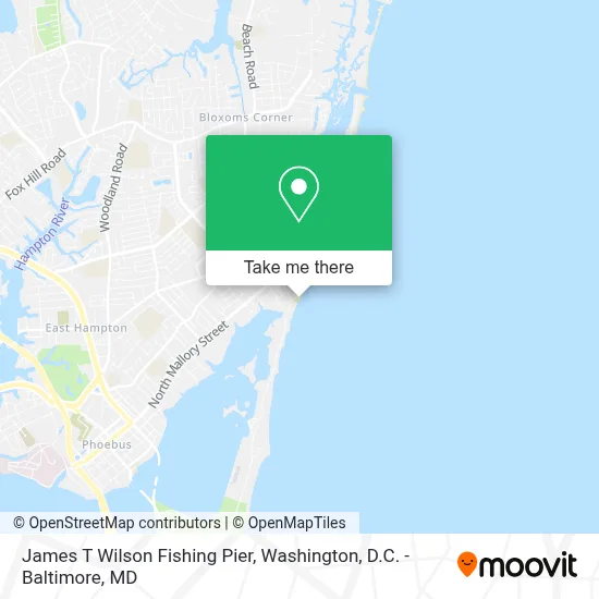 James T Wilson Fishing Pier map