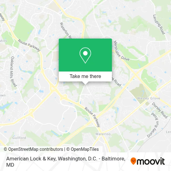 American Lock & Key map