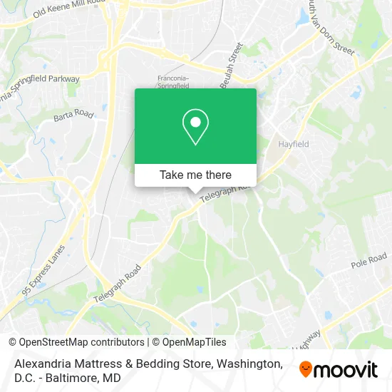Alexandria Mattress & Bedding Store map