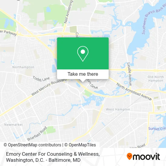 Emory Center For Counseling & Wellness map