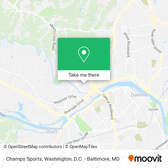 Champs Sports map