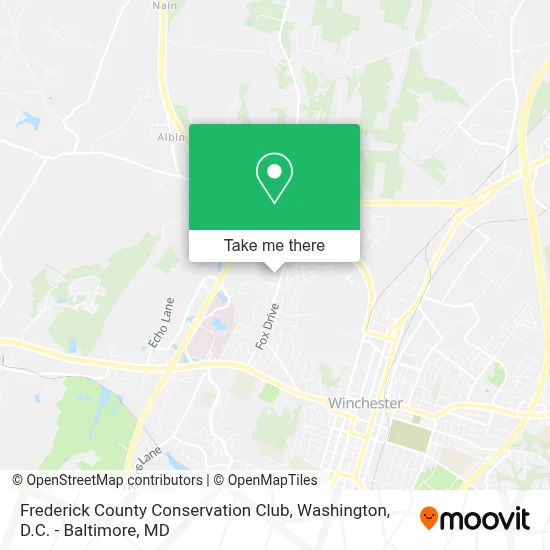Frederick County Conservation Club map