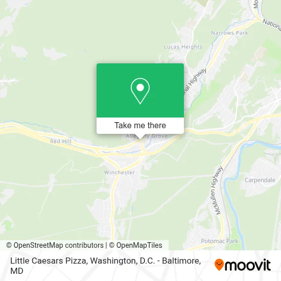 Little Caesars Pizza map