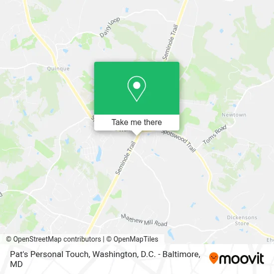 Pat's Personal Touch map