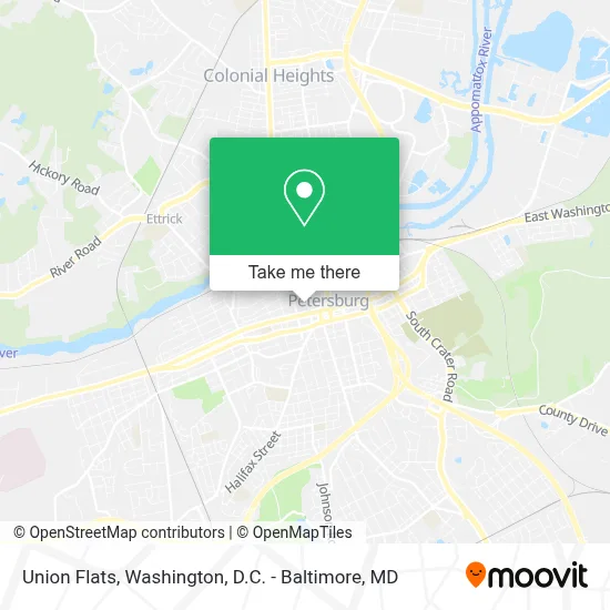 Union Flats map