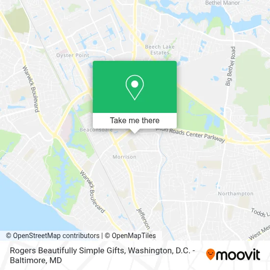 Rogers Beautifully Simple Gifts map