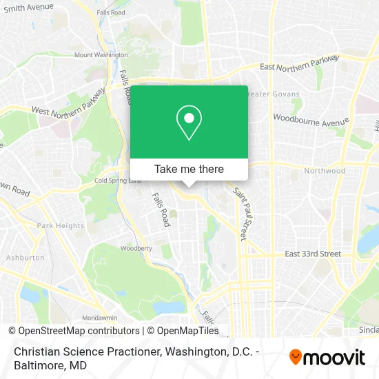 Christian Science Practioner map