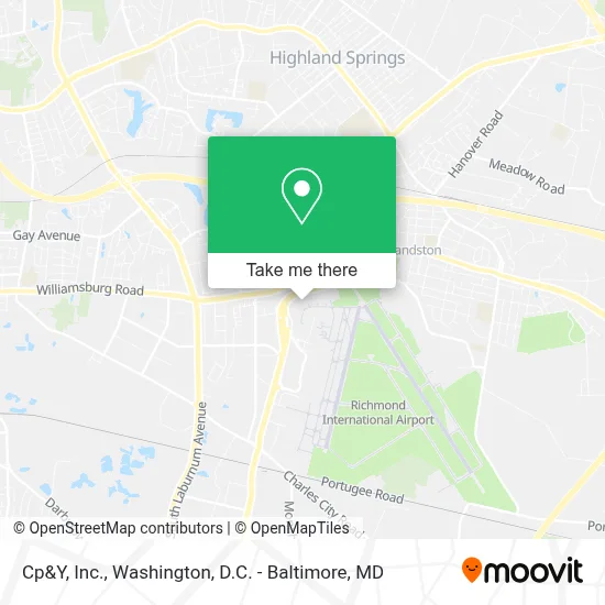 Cp&Y, Inc. map
