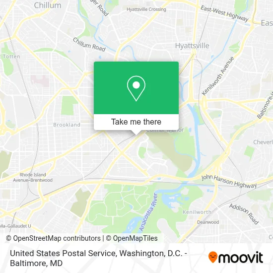 United States Postal Service map