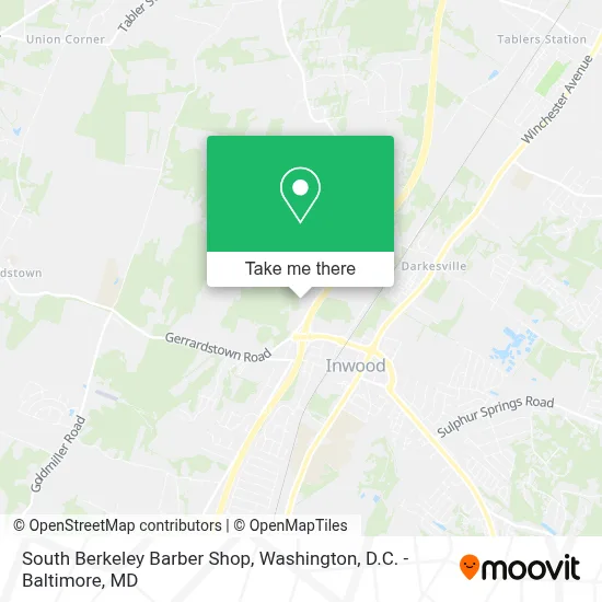 South Berkeley Barber Shop map