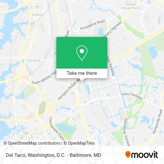 Del Taco map