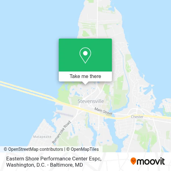 Eastern Shore Performance Center Espc map