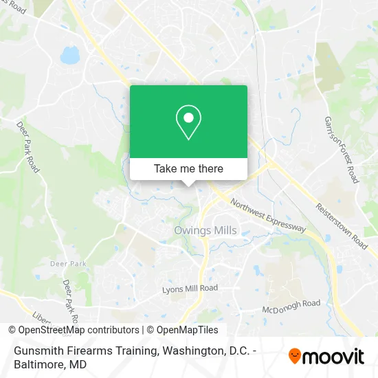 Gunsmith Firearms Training map
