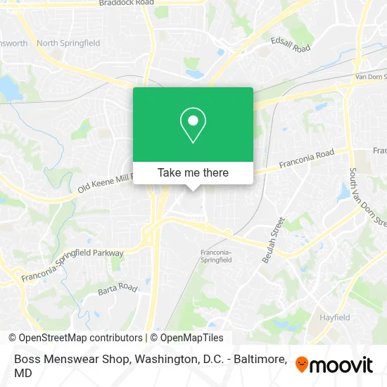 Boss Menswear Shop map