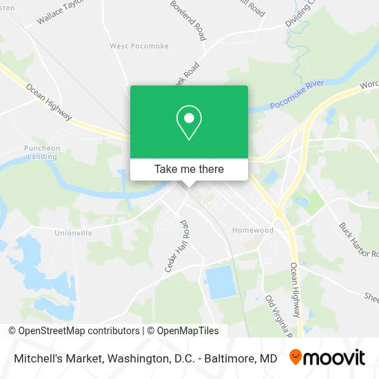 Mitchell's Market map