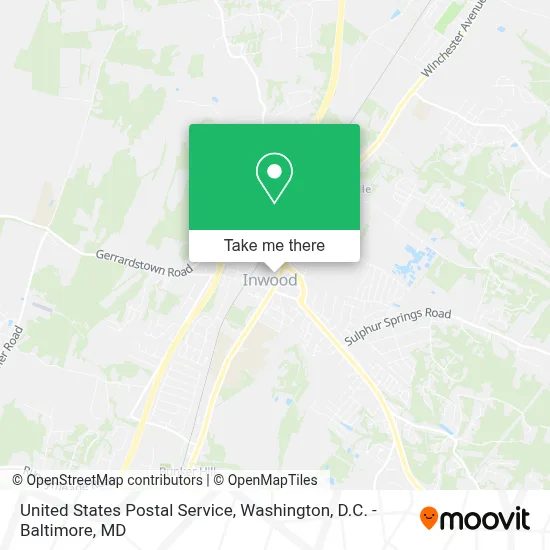United States Postal Service map