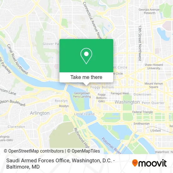 Saudi Armed Forces Office map