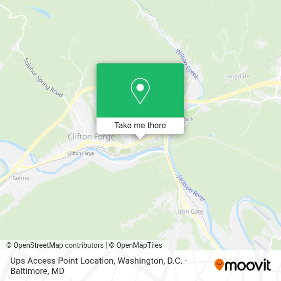 Ups Access Point Location map